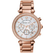 Michael Kors Women’s Watch Stainless Steel Rose Gold Strap With Mother Of Pearl Dial