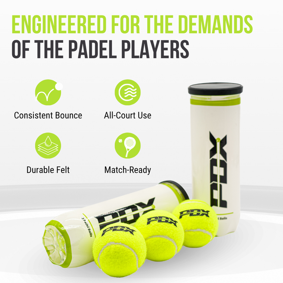 PDX Padel Balls Pack of 3