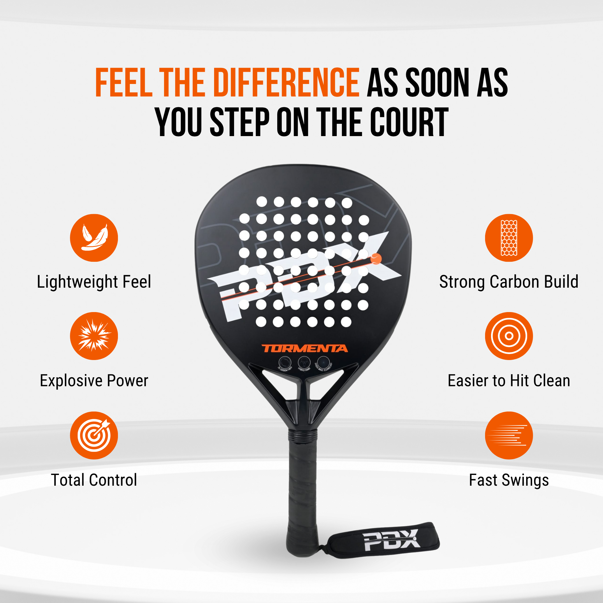 Padel Racket PDX Tormenta Intermediate