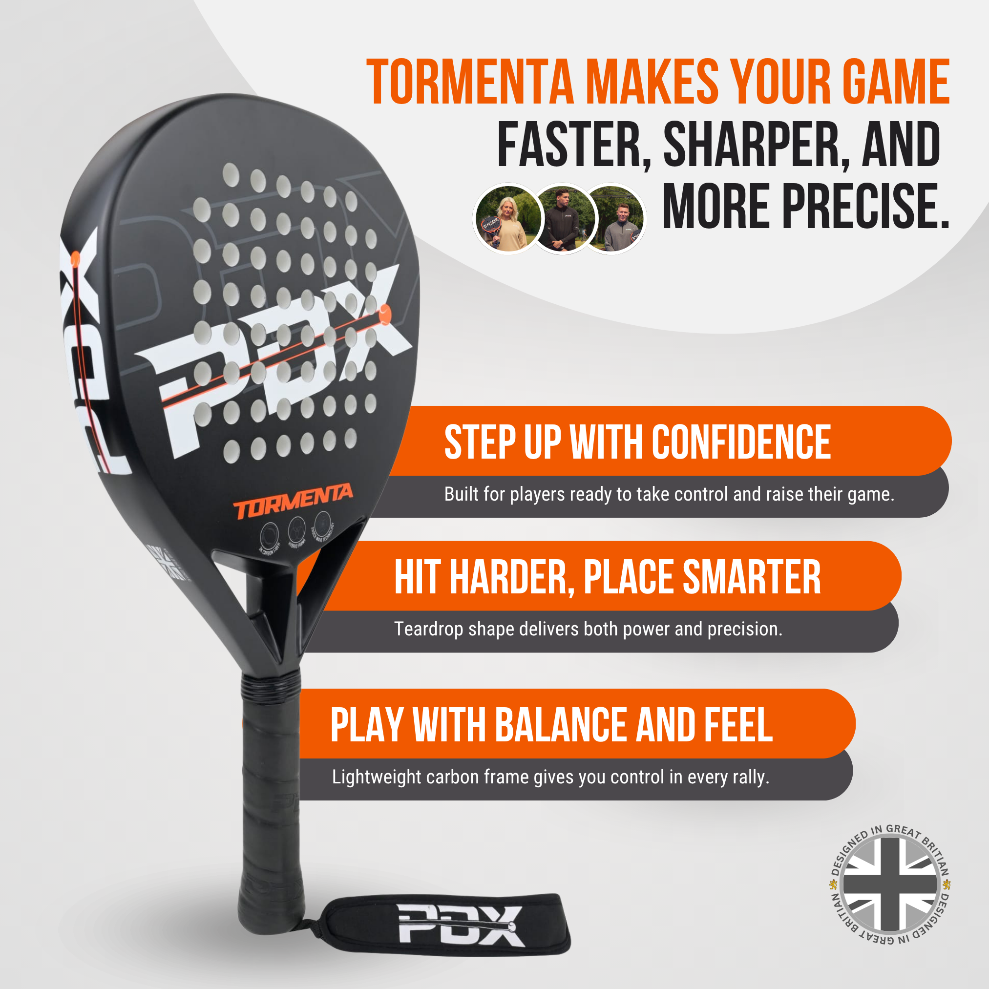 Padel Racket PDX Tormenta Intermediate