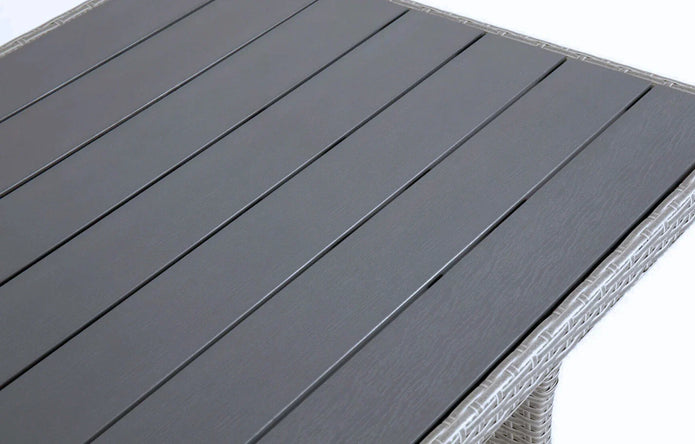 Stockholm 6 Seater Grey Rattan Corner Garden Dining and Lounge Set