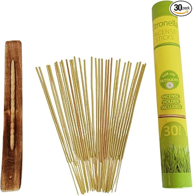 Citronella Incense - 30 Pieces with Holder
