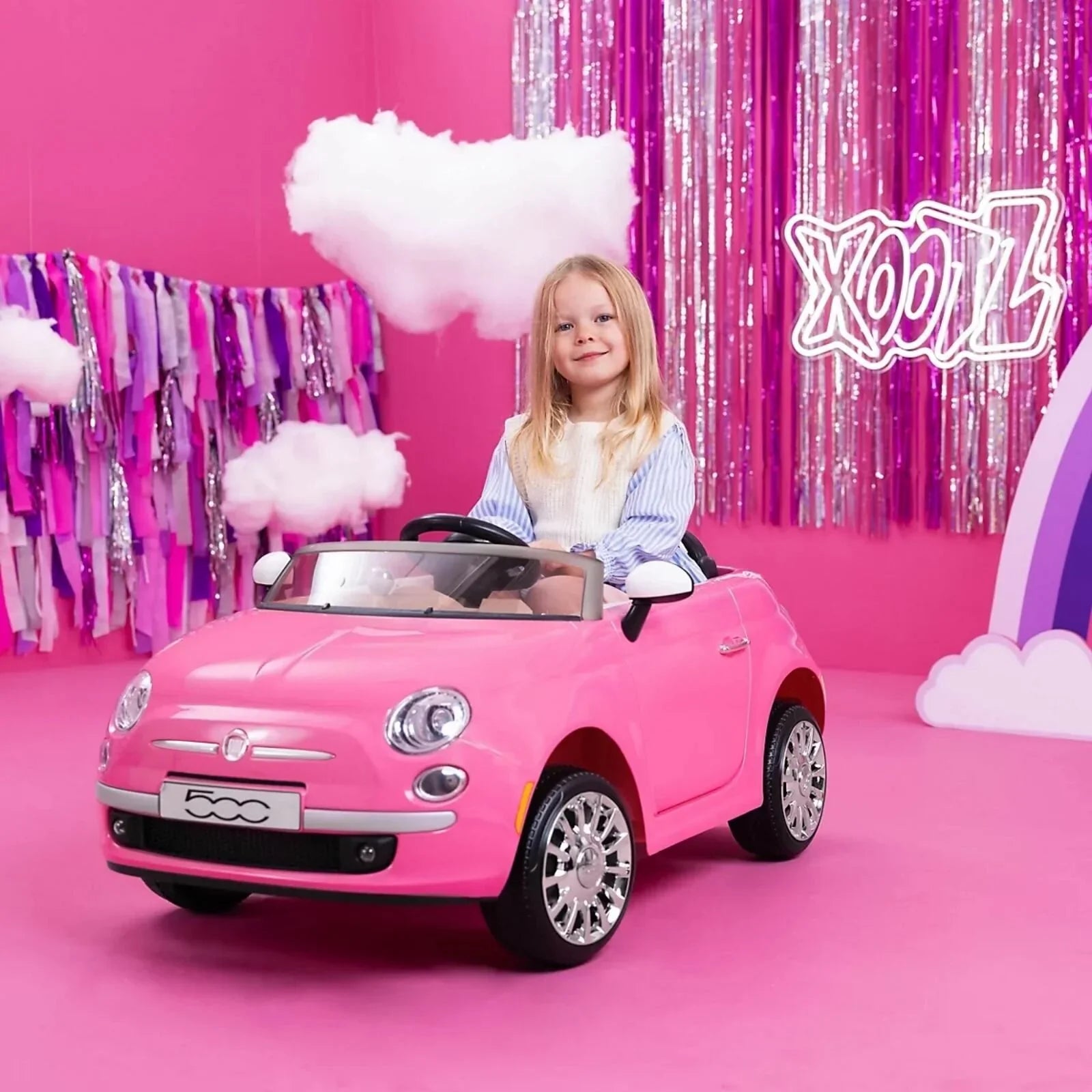 Fiat 500 12V Electric Ride On - Pink (Copy)