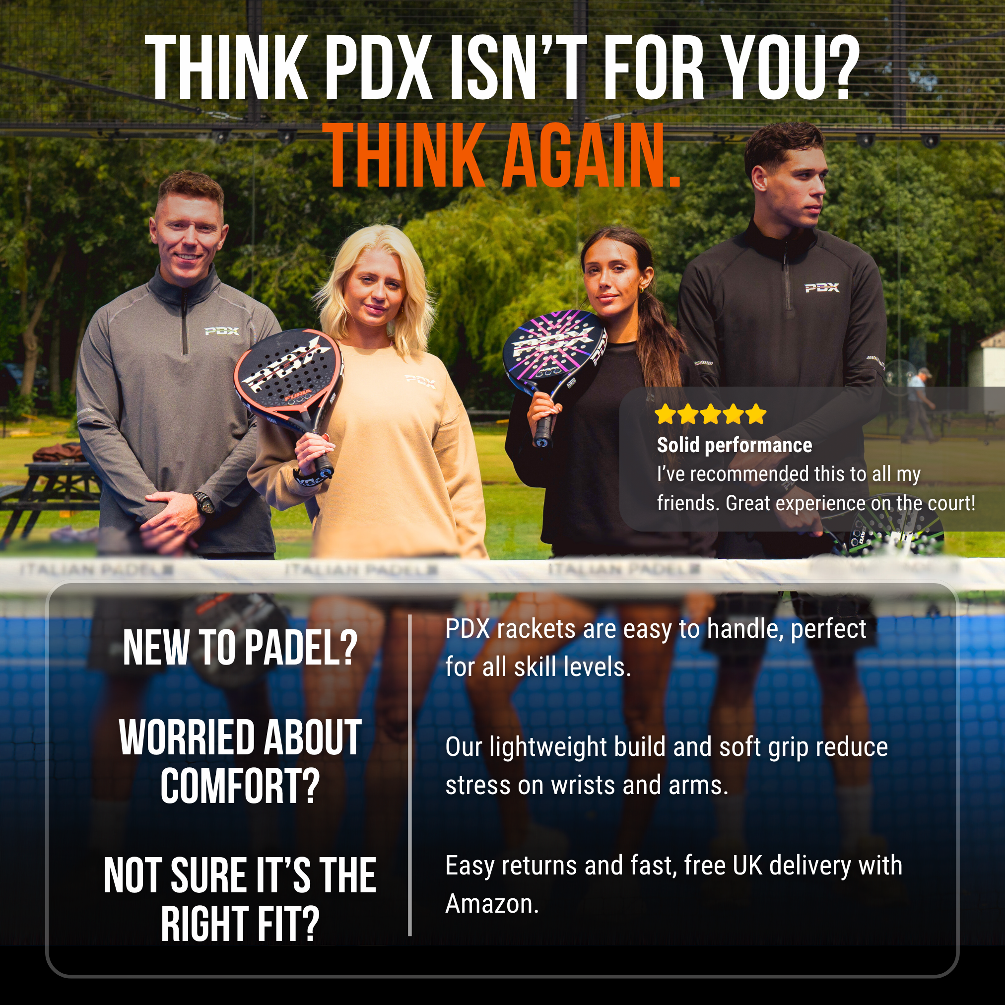 Padel Racket PDX Tormenta Intermediate