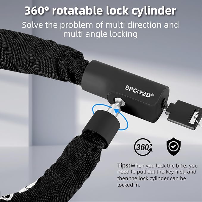 Bike Lock with 3 Keys - 90 cm