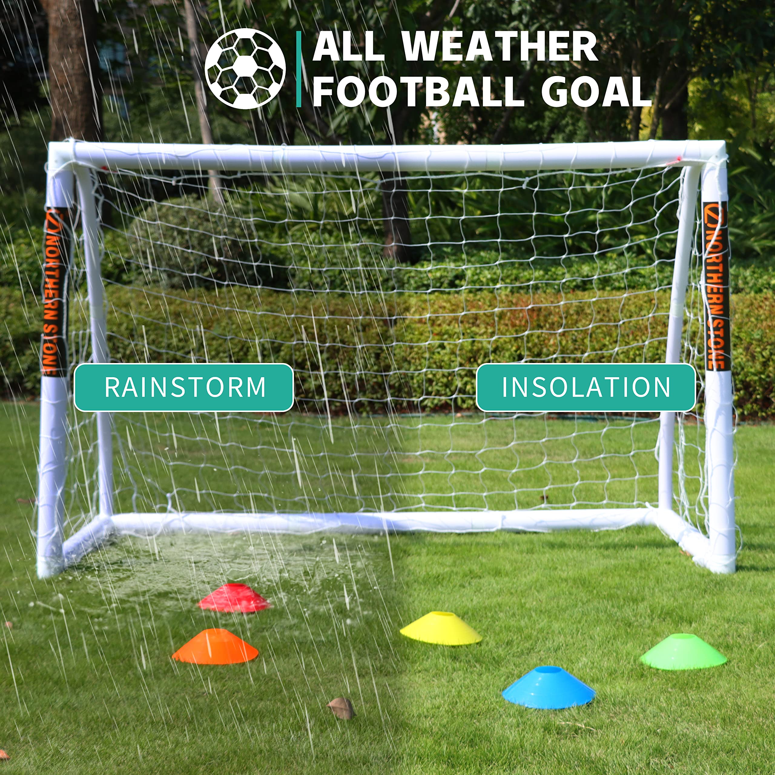 Football Goal 6ft x 4ft + Football Net Integrated