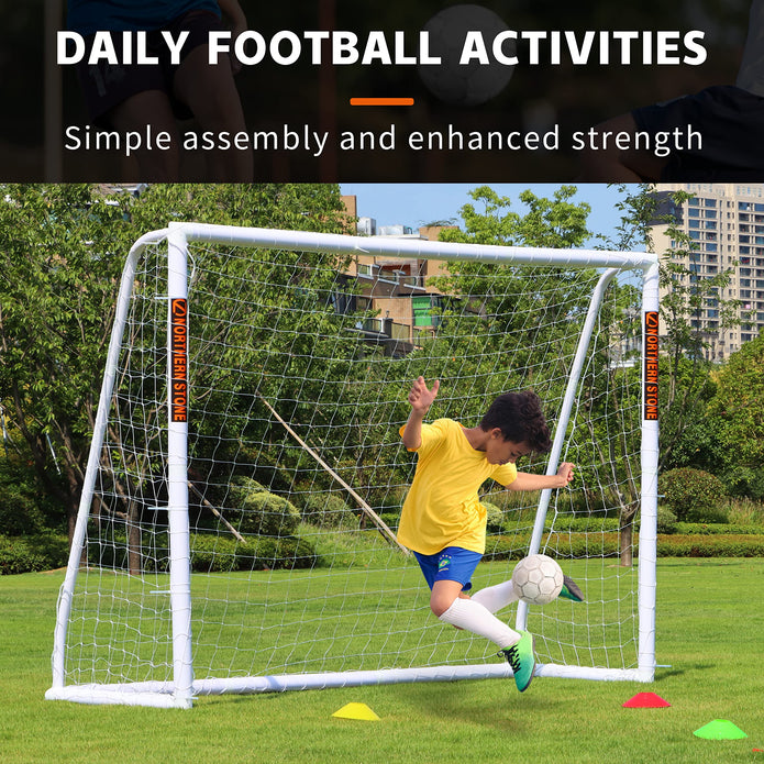 Football Goal 8ft x 6ft + Football Net Integrated