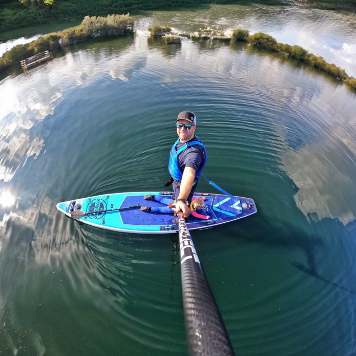 FatStick 12'6 Inflatable Touring Paddle Board SUP Package