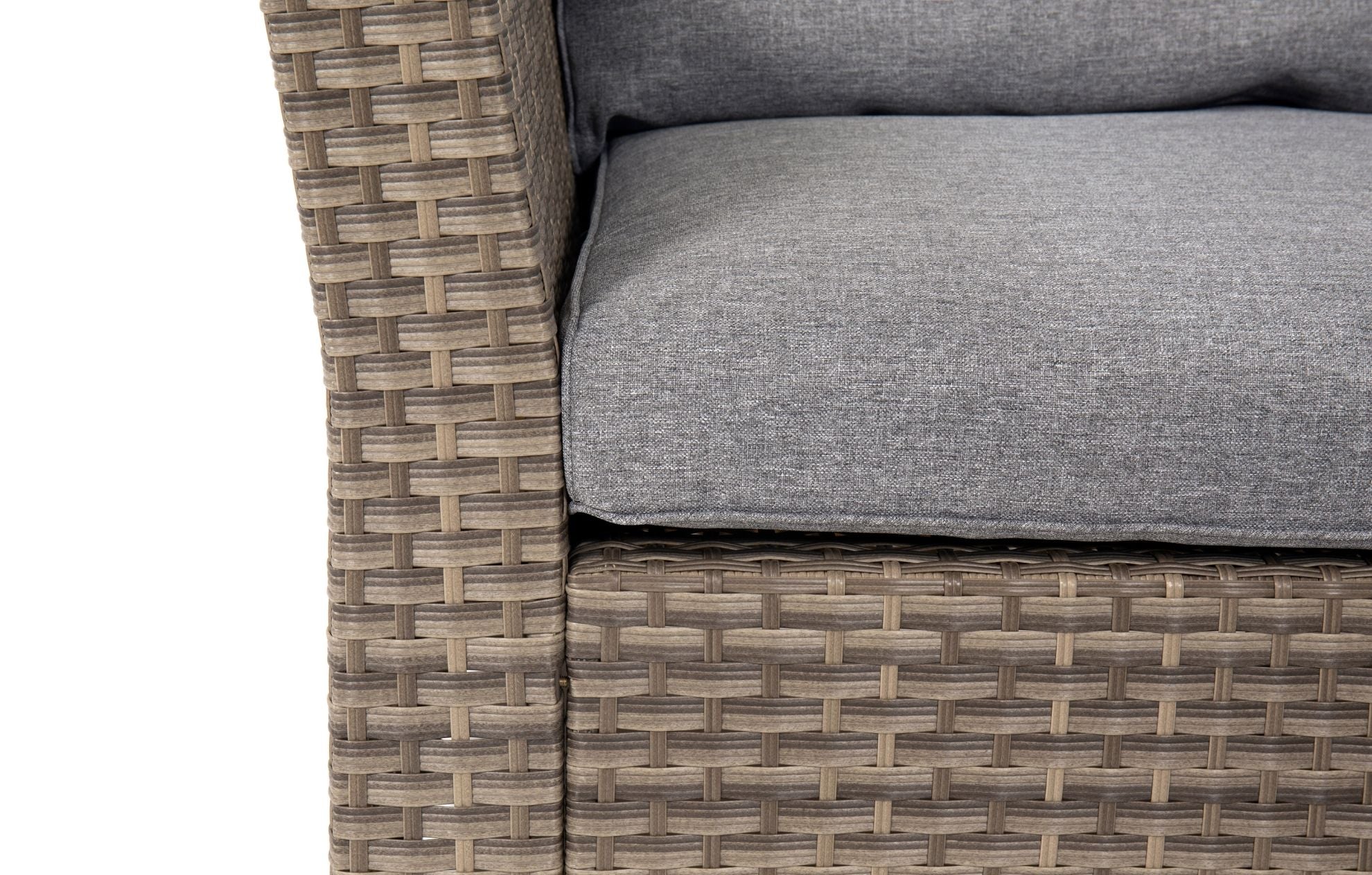 Chesterton Grey 5 Seater Corner Rattan Garden Sofa Lounge Set