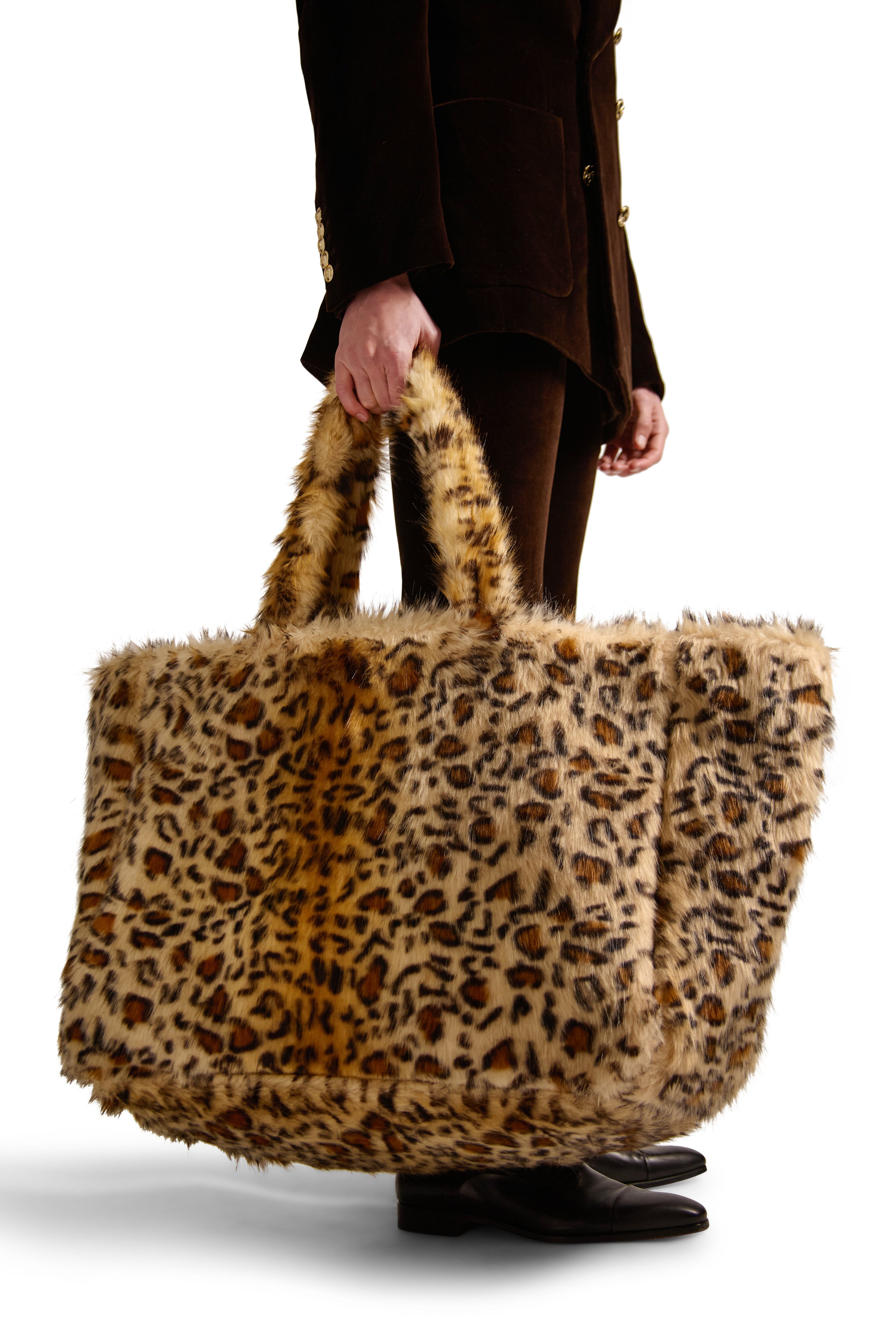 Helen Anthony Faux Fur Large Bag
