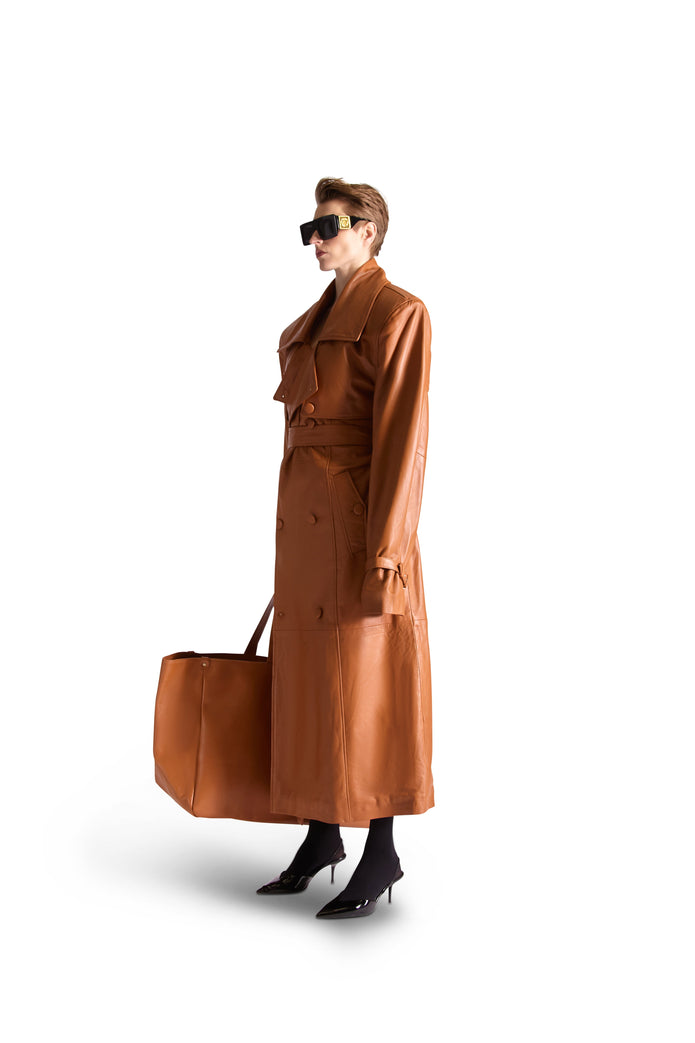 Helen Anthony Oversized Leather Tote Bag