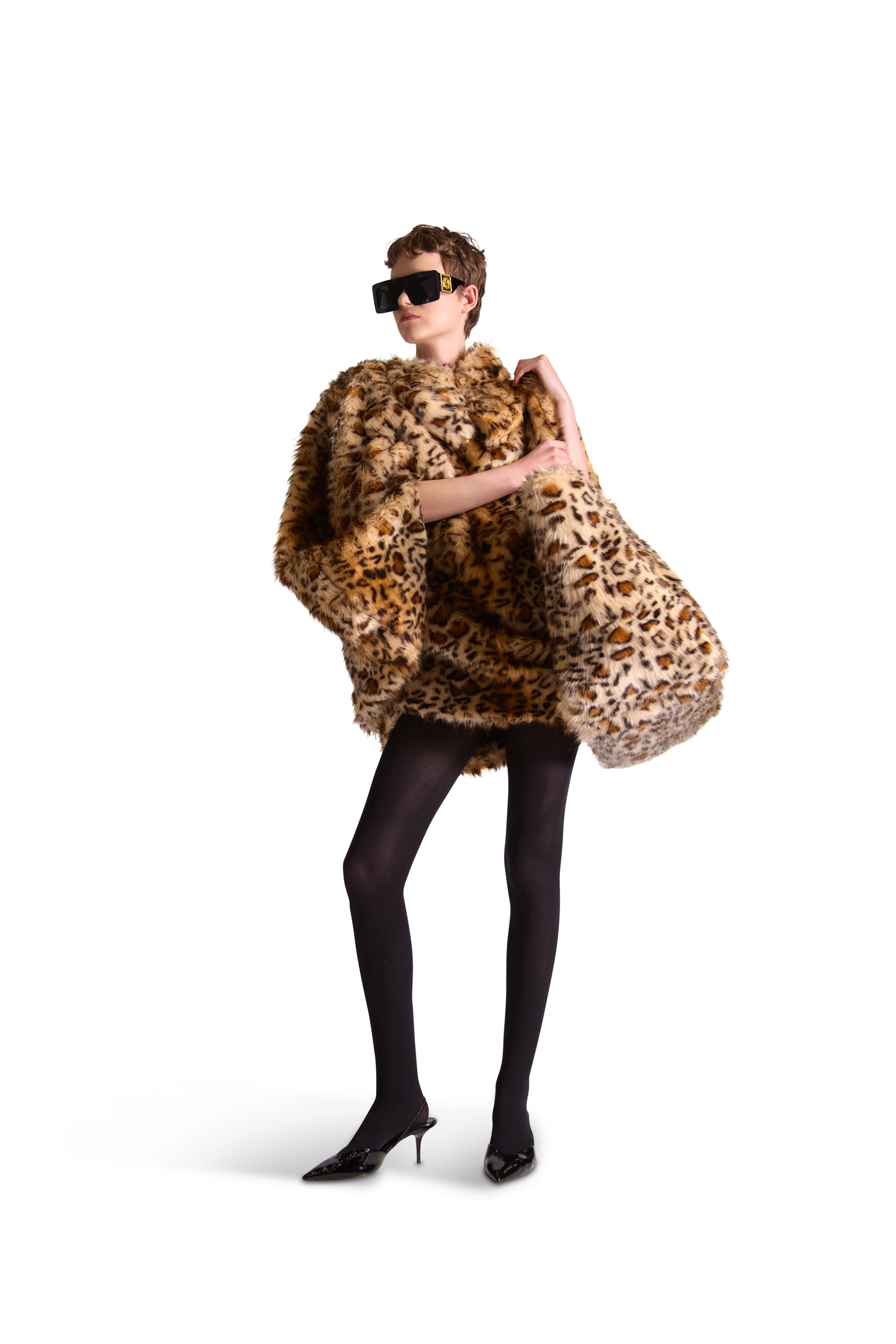 Helen Anthony Animal Print Faux Fur Bag