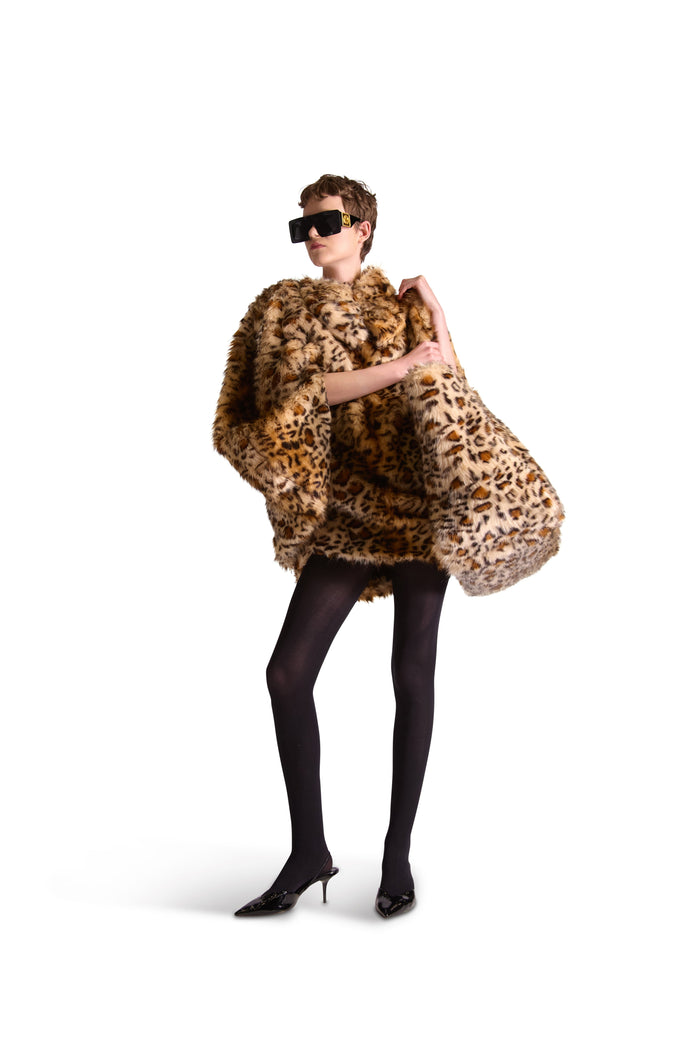 Helen Anthony Animal Print Faux Fur Bag
