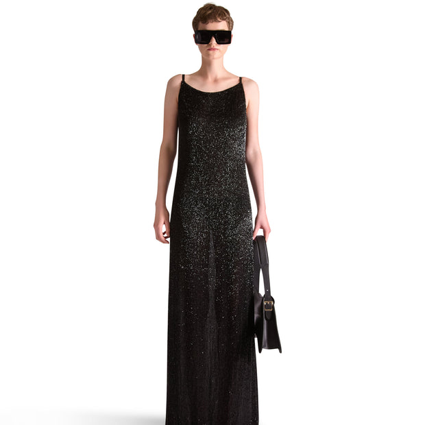 Helen Anthony Hand Embroidered Katdana Beaded Evening Dress