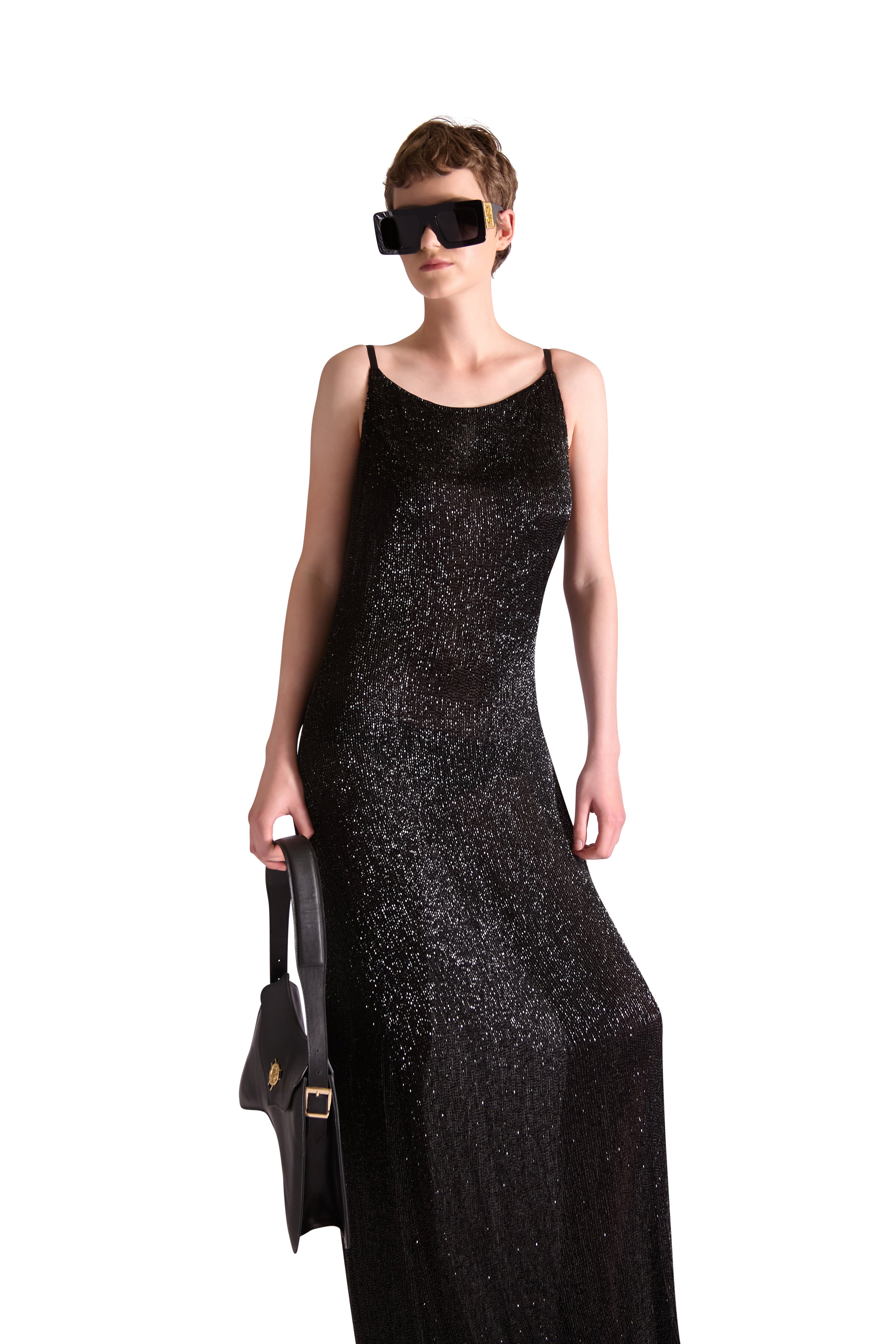 Helen Anthony Hand Embroidered Katdana Beaded Evening Dress