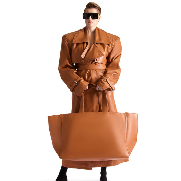 Helen Anthony Oversized Leather Tote Bag