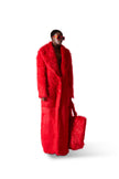 Helen Anthony Red Large Faux Fur Bag