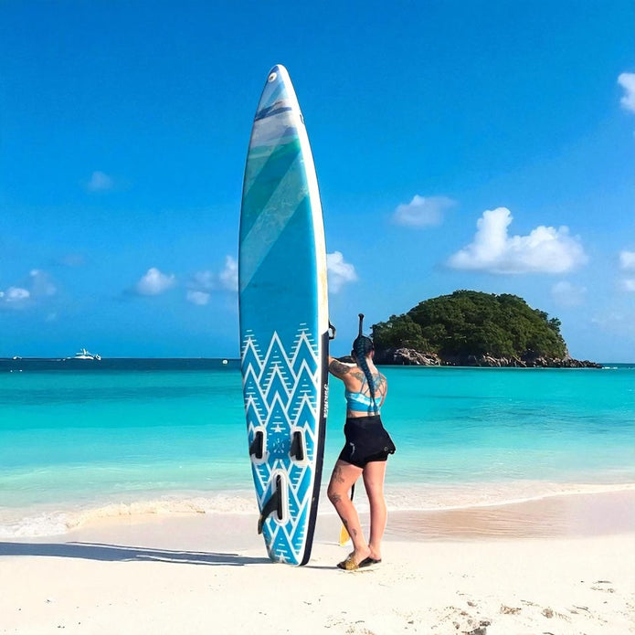 FatStick 12'6 Inflatable Touring Paddle Board SUP Package