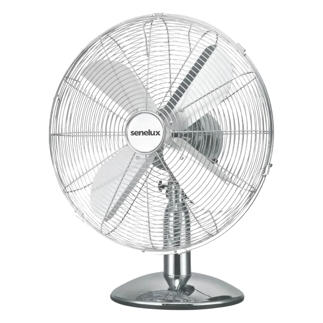 Senelux 12 inch Chrome Desk Fan