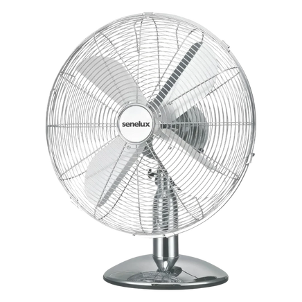Senelux 12 inch Chrome Desk Fan