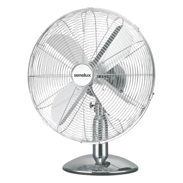 Senelux 12 inch Chrome Desk Fan