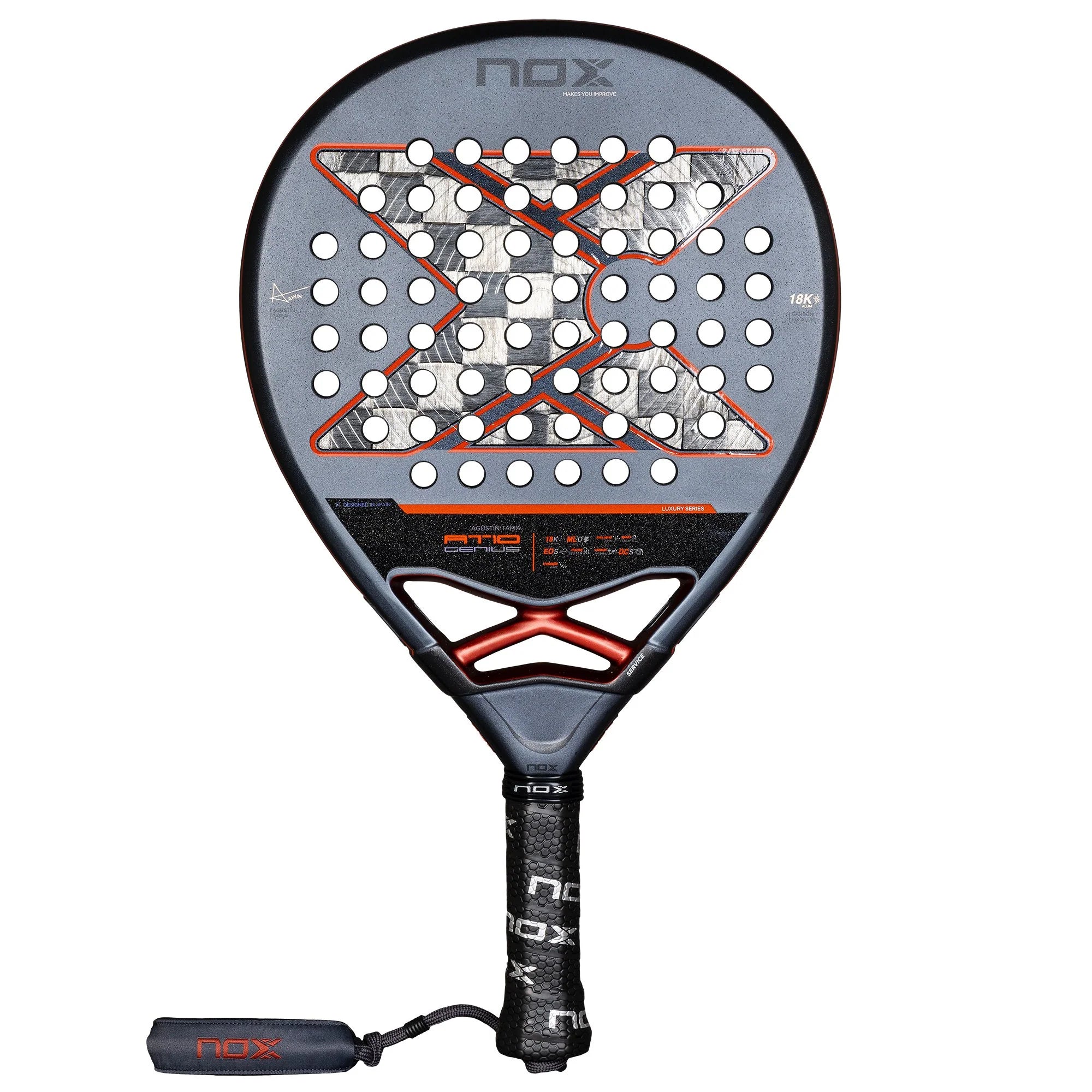 Padel Racket AT10 Luxury GENIUS 18K by Agustin Tapia