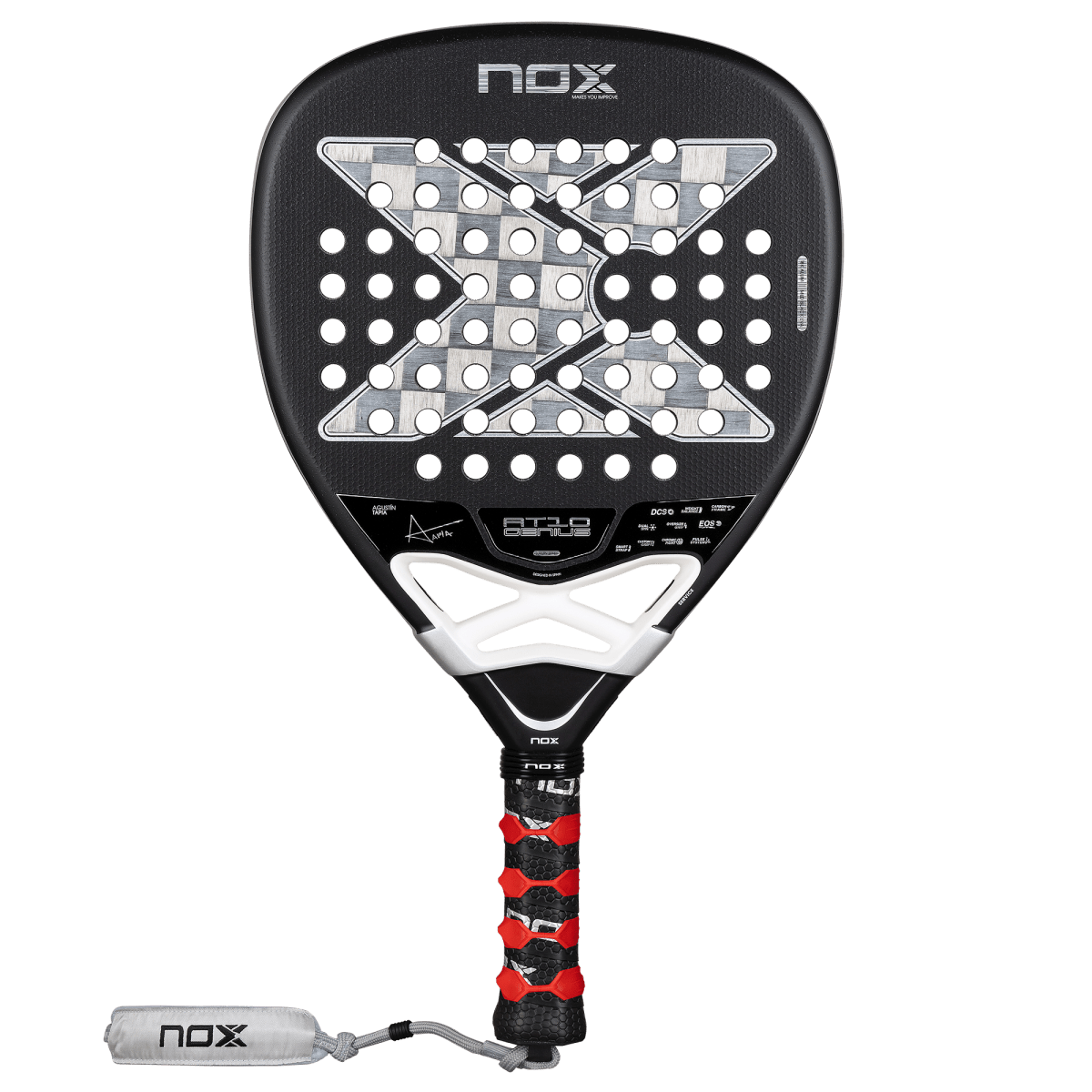 Padel Racket AT10 Luxury Genius ATTACK 18K Alum 2026 by Agustín Tapia