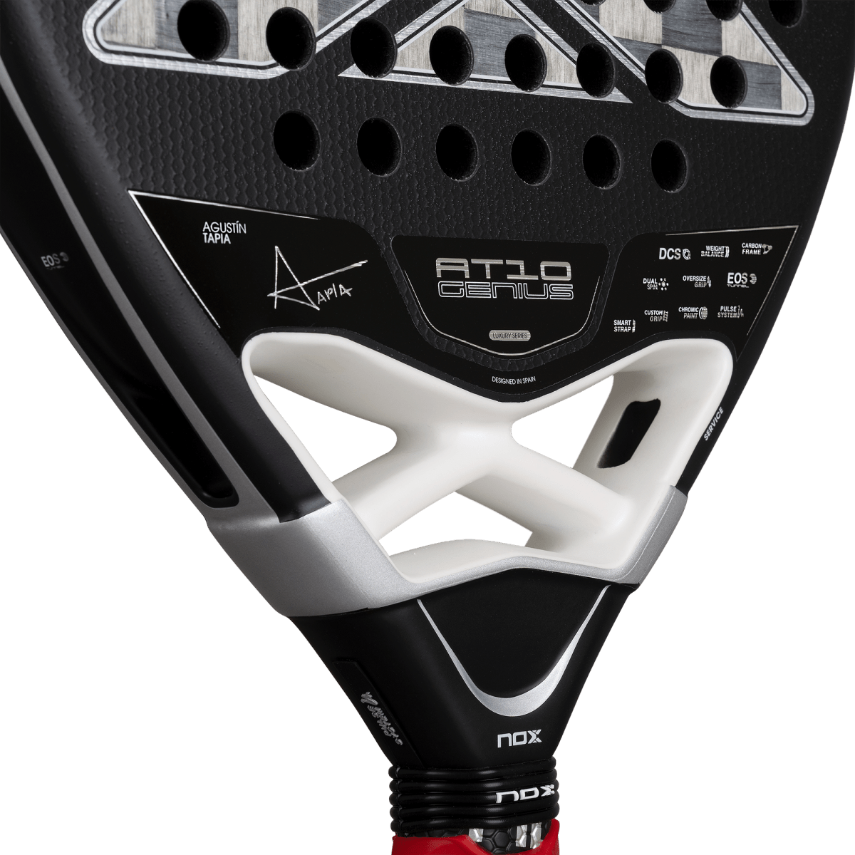 Padel Racket AT10 Luxury Genius ATTACK 18K Alum 2026 by Agustín Tapia