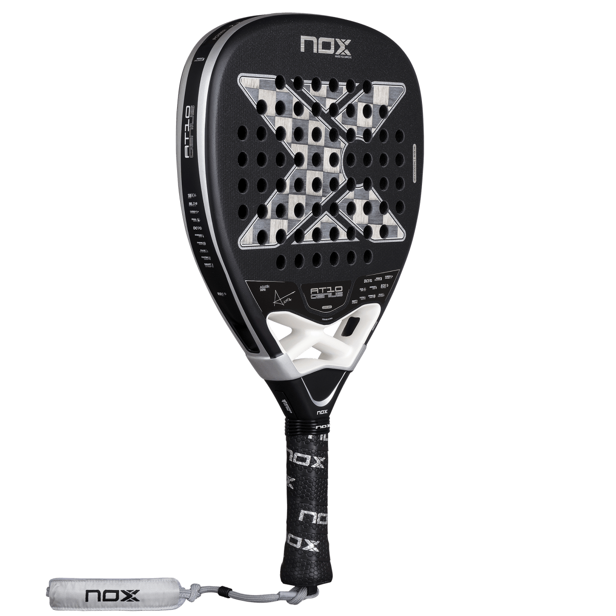 Padel Racket AT10 Luxury Genius ATTACK 18K Alum 2026 by Agustín Tapia