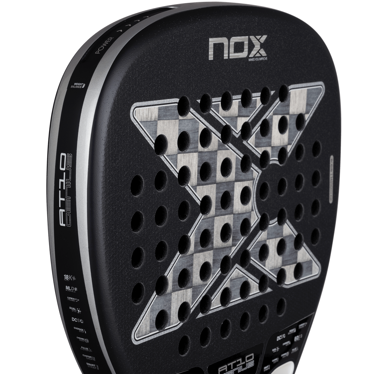 Padel Racket AT10 Luxury Genius ATTACK 18K Alum 2026 by Agustín Tapia