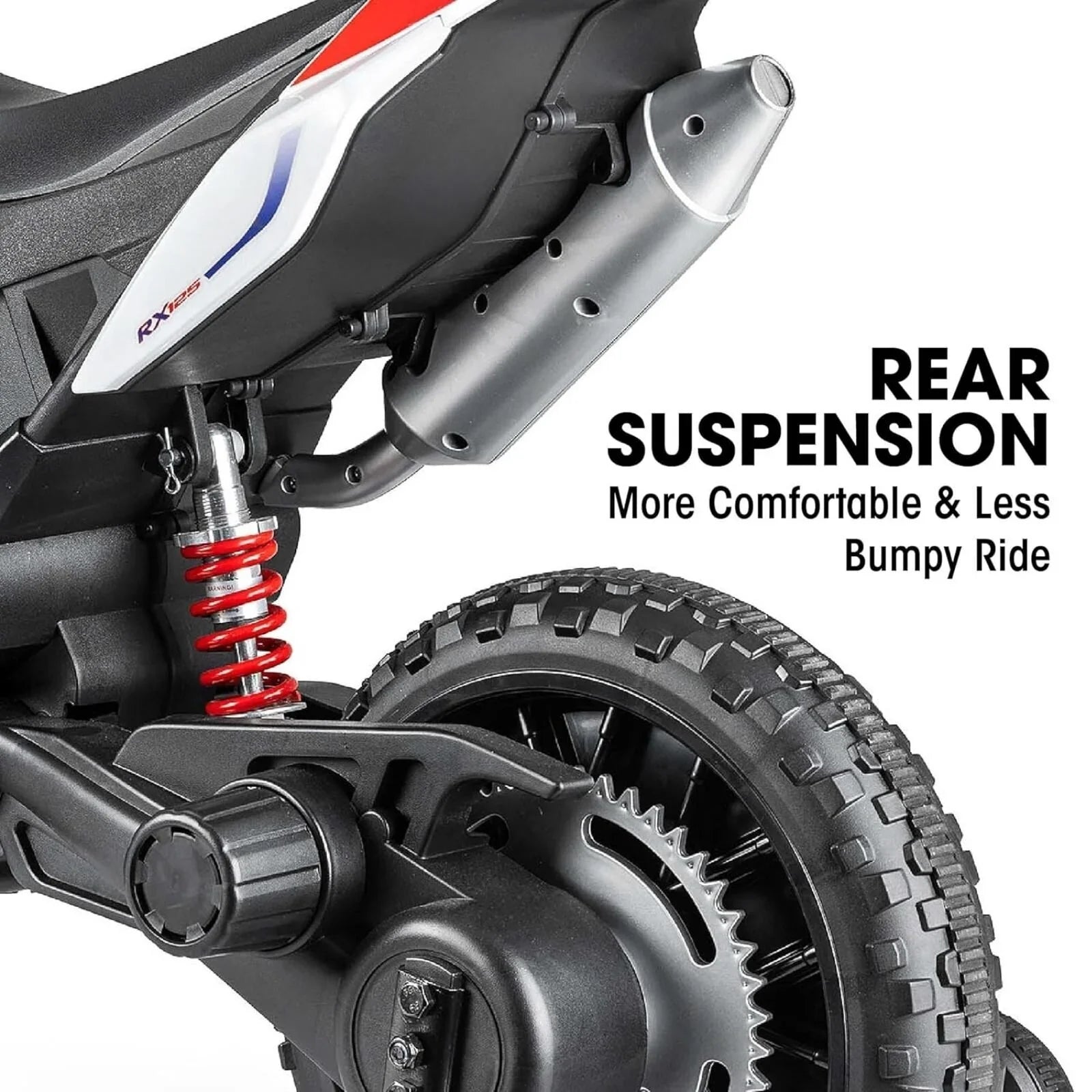 Aprilia 12V Electric Motorbike Ride On - White