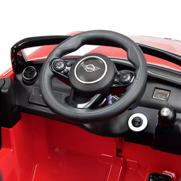 Mini Cooper Convertible 12V Electric Ride On - Red