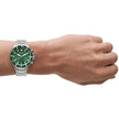 Emporio Armani Diver Men's Watch Stainless Steel Silver Strap With Green Dial