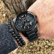 Emporio Armani Chronograph Men’s Watch Ceramic Black Strap With Black Dial + Travel Case