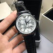 Emporio Armani Renato Men’s Watch Leather Black Strap With Silver Dial