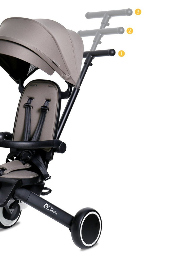 Xplor 6 in 1 Foldable Trike - Grey Olive (10m-5y)