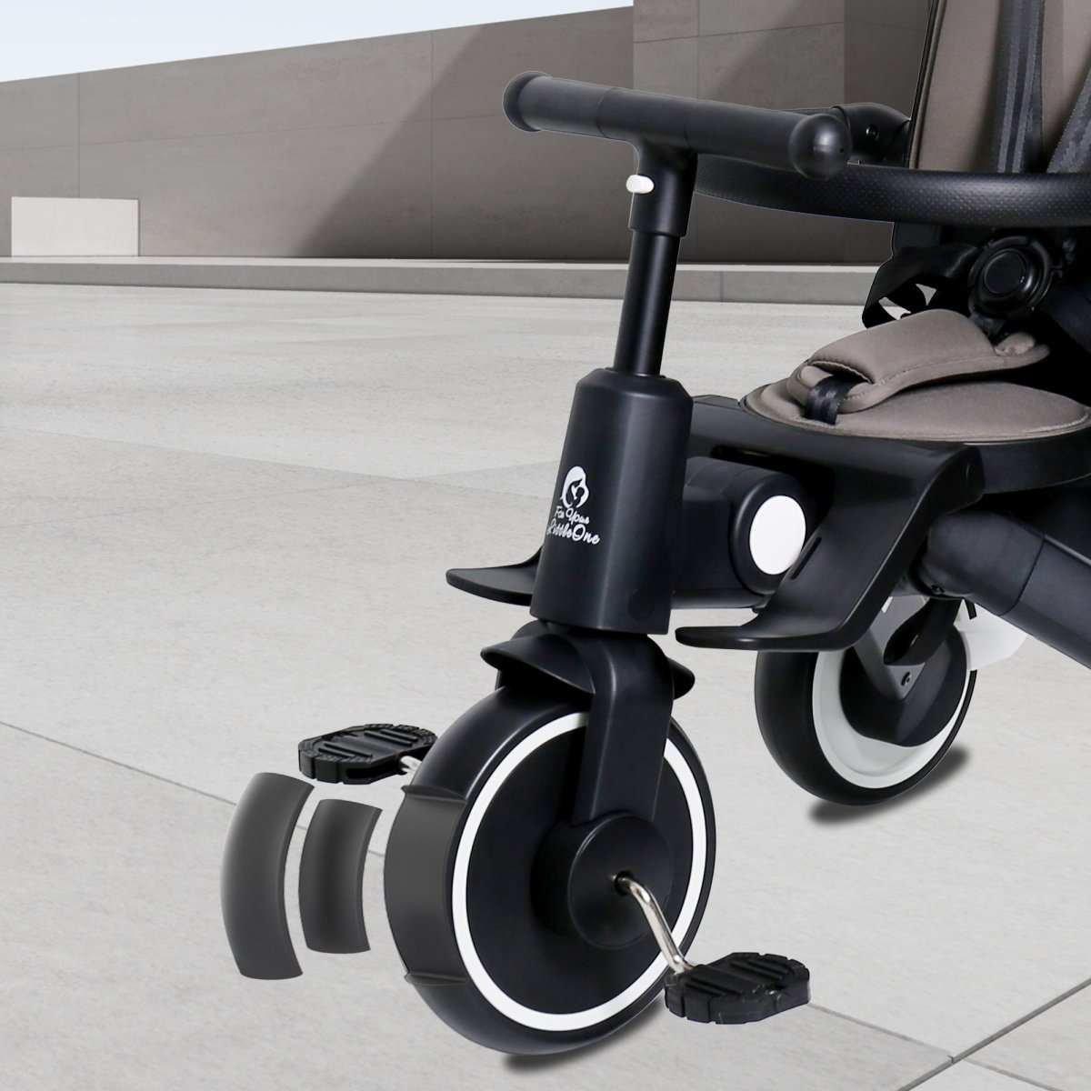 Xplor 6 in 1 Foldable Trike - Jet Black (10m-5y)