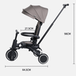 Xplor 6 in 1 Foldable Trike - Jet Black (10m-5y)