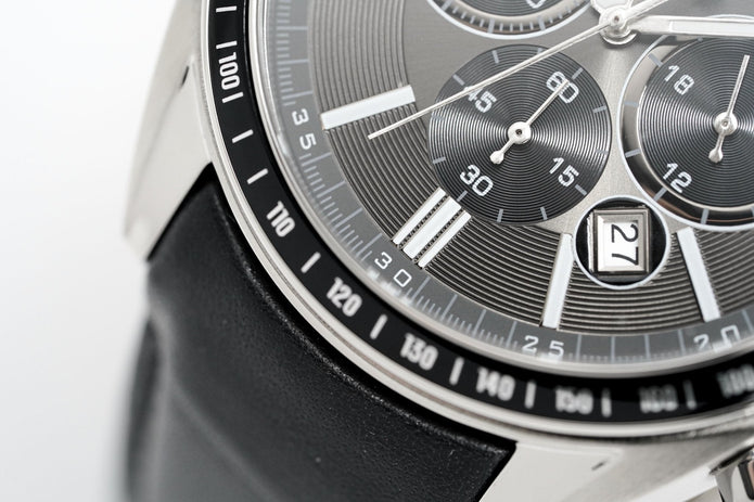 Hugo Boss Men's Watch Chronograph Black Driver Leather