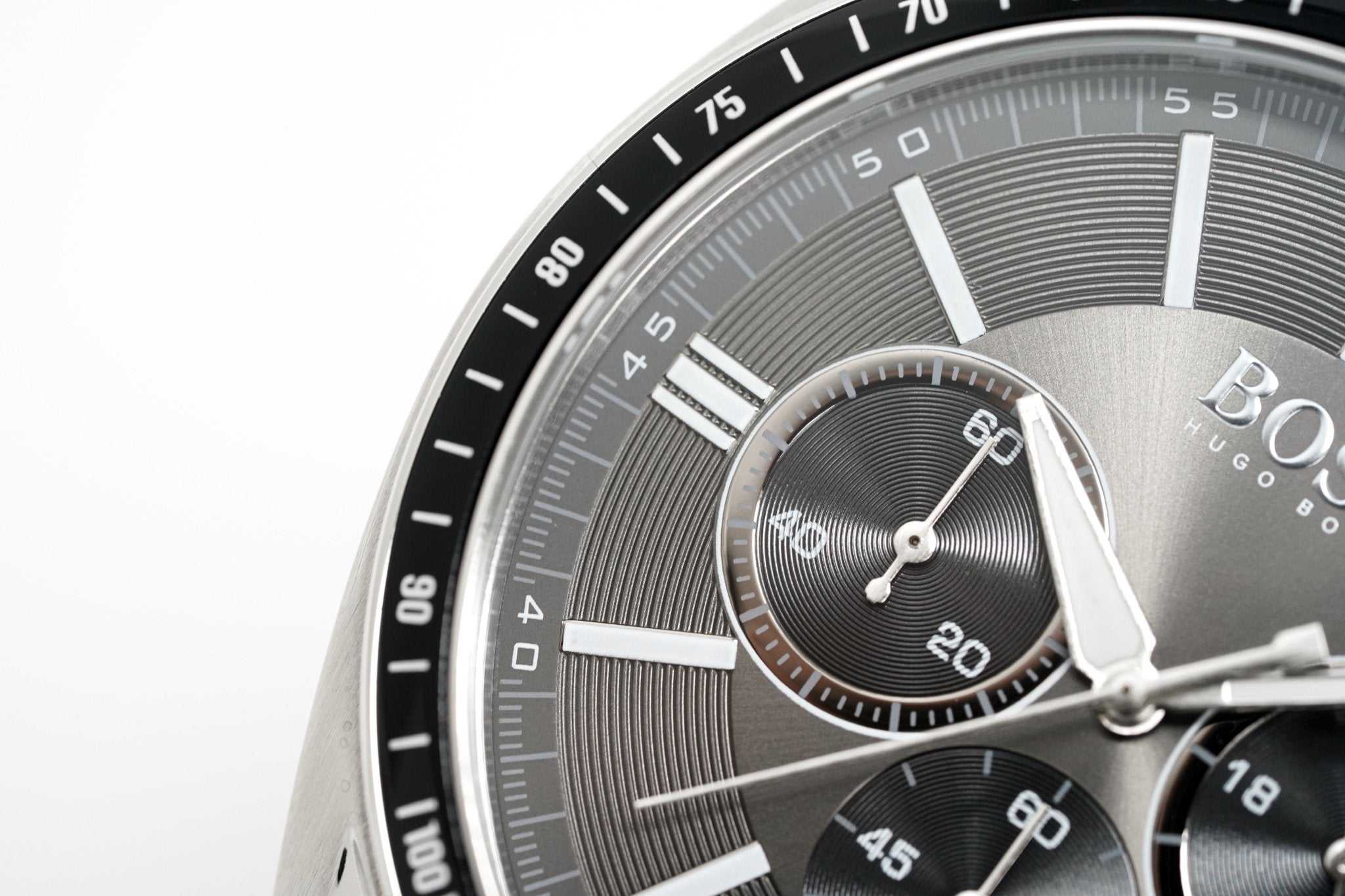 Hugo Boss Men's Watch Chronograph Black Driver Leather