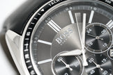 Hugo Boss Men's Watch Chronograph Black Driver Leather