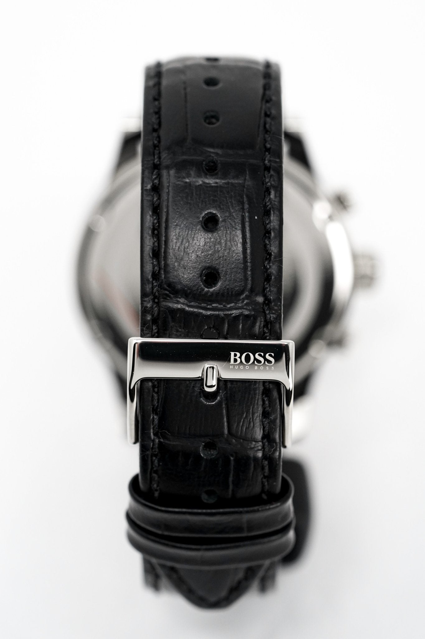 Hugo Boss Men's Watch Chronograph Blue Jet Leather