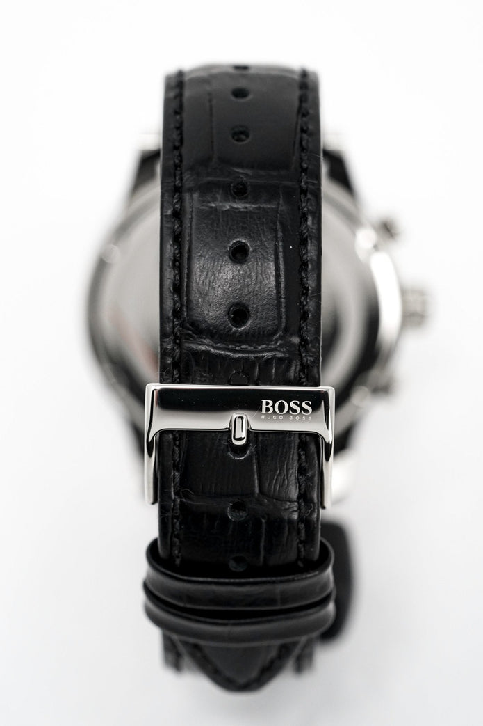 Hugo Boss Men's Watch Chronograph Blue Jet Leather