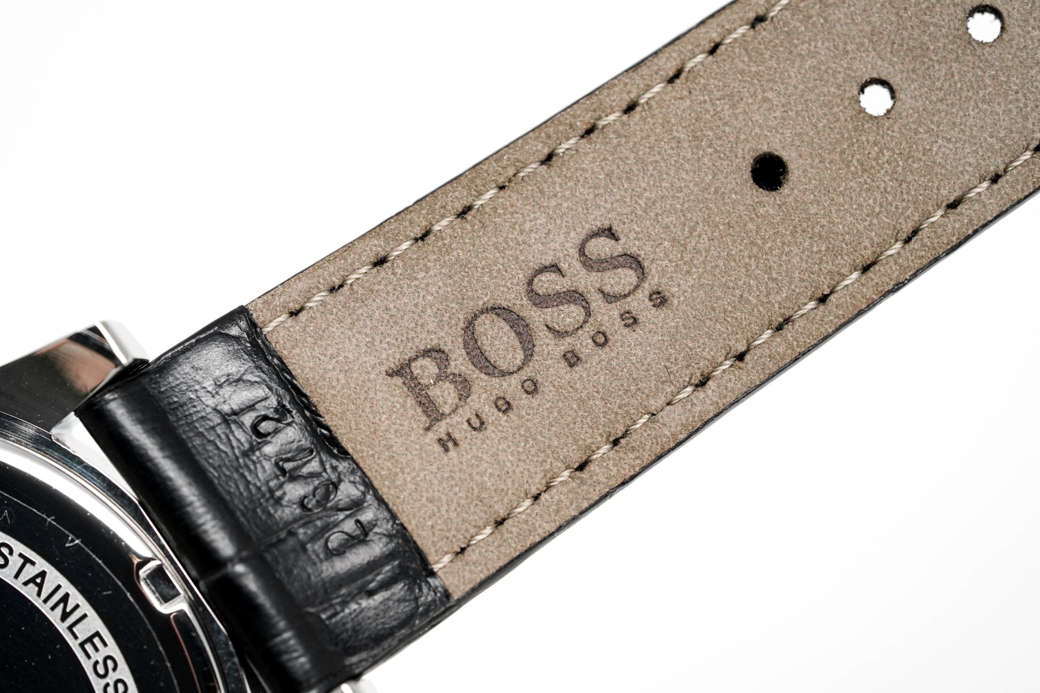 Hugo Boss Men's Watch Chronograph Blue Jet Leather