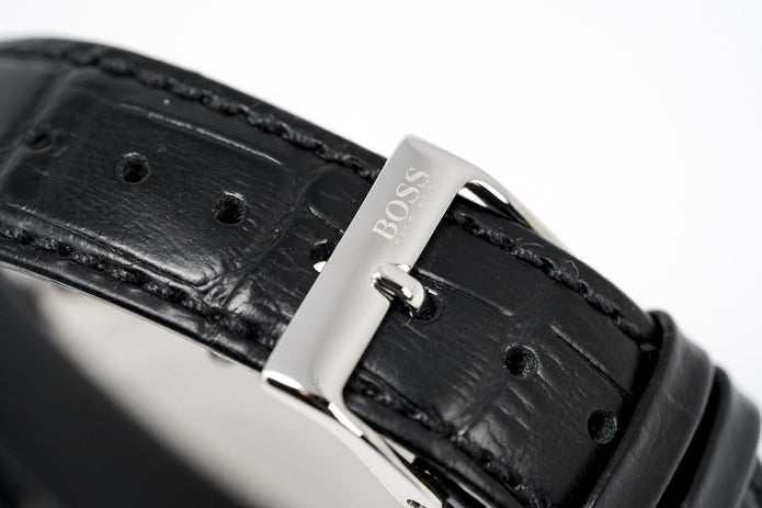 Hugo Boss Men's Watch Chronograph Blue Jet Leather