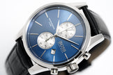 Hugo Boss Men's Watch Chronograph Blue Jet Leather