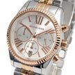 Michael Kors Women’s Watch Stainless Steel Gold And Silver Strap With Silver Dial