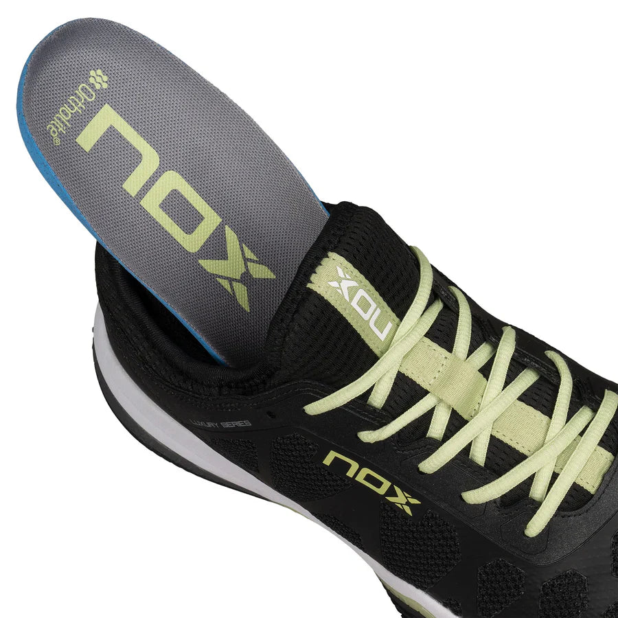 Padel Shoes Nox NERBO Black/Soft Lime