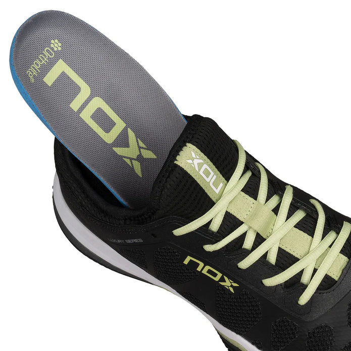 Padel Shoes Nox NERBO Black/Soft Lime