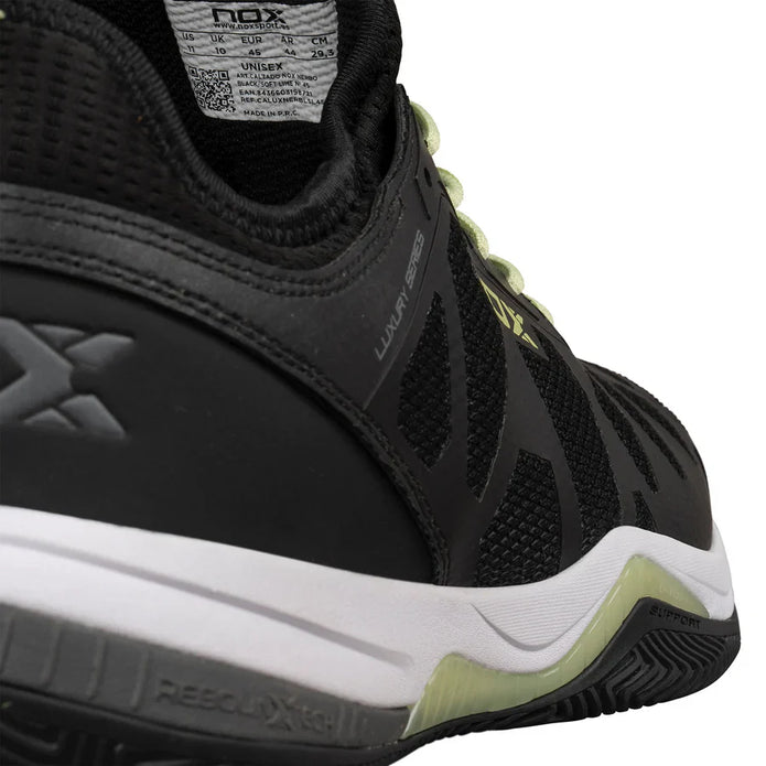 Padel Shoes Nox NERBO Black/Soft Lime